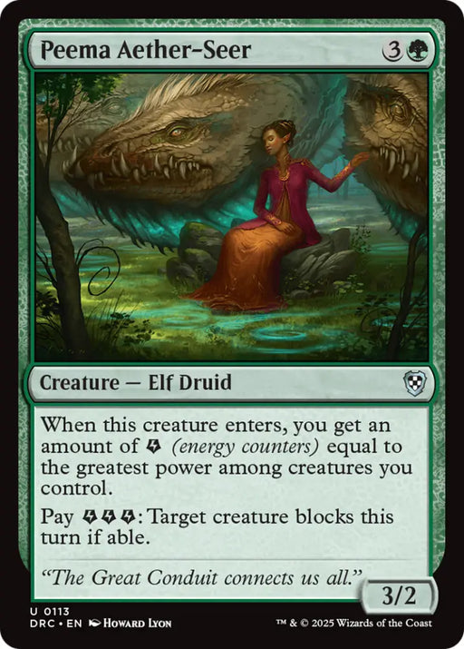 Peema Aether-Seer [Aetherdrift Commander] - MTG Single