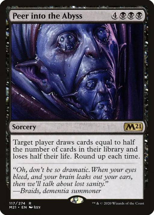 Peer into the Abyss [Core Set 2021] - MTG Single