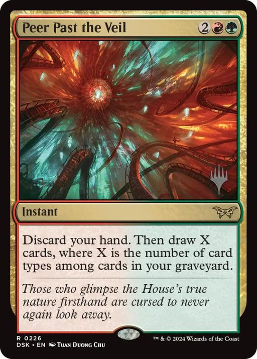 Peer Past the Veil (Promo Pack) [Duskmourn: House of Horror Promos] - MTG Single