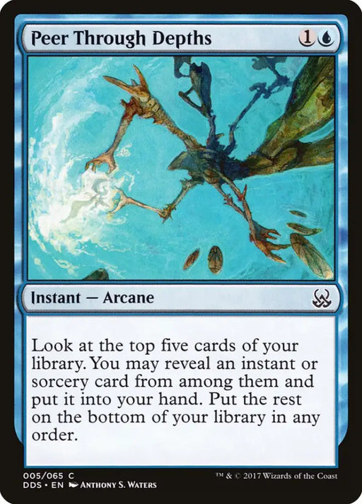 Peer Through Depths [Duel Decks: Mind vs. Might] - MTG Single