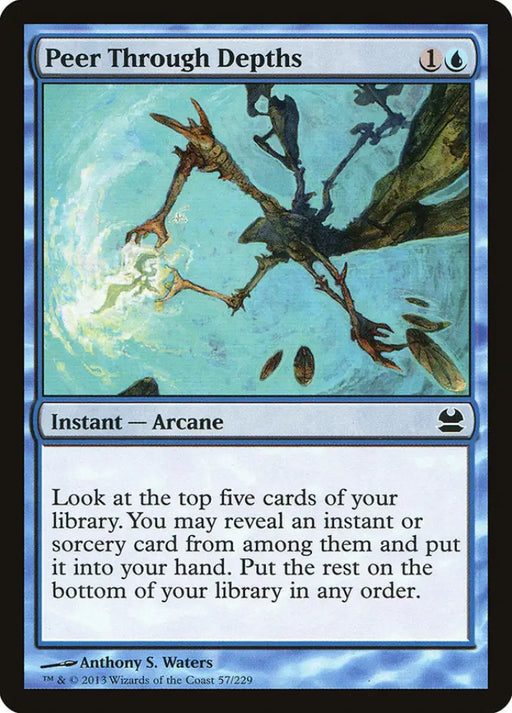 Peer Through Depths [Modern Masters] - MTG Single