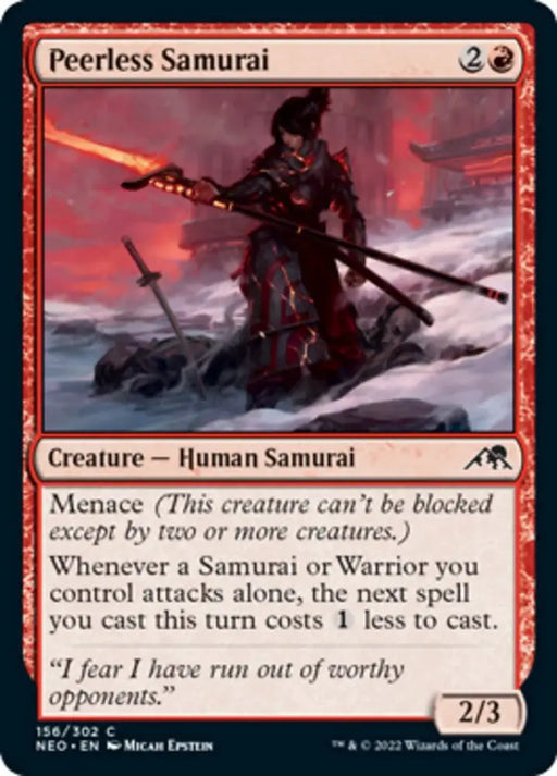 Peerless Samurai [Kamigawa: Neon Dynasty] - MTG Single