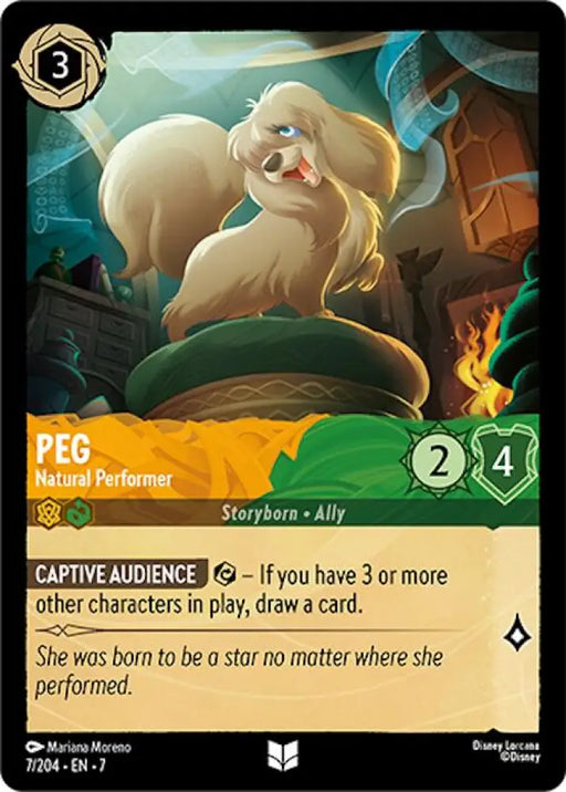 Peg - Natural Performer (7/204) [Archazia’s Island] - Lorcana Single