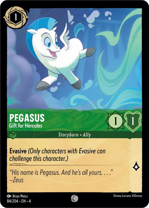 Pegasus - Gift for Hercules (84/204) [Ursula’s Return] - Lorcana Single