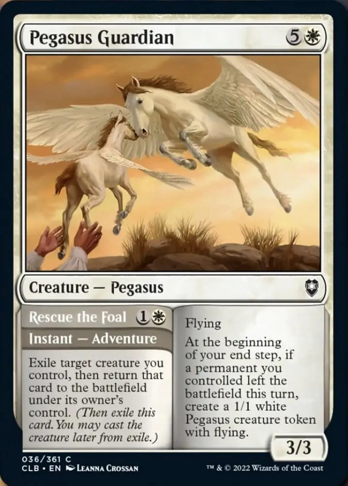 Pegasus Guardian // Rescue the Foal [Commander Legends: Battle for Baldur’s Gate] - MTG Single