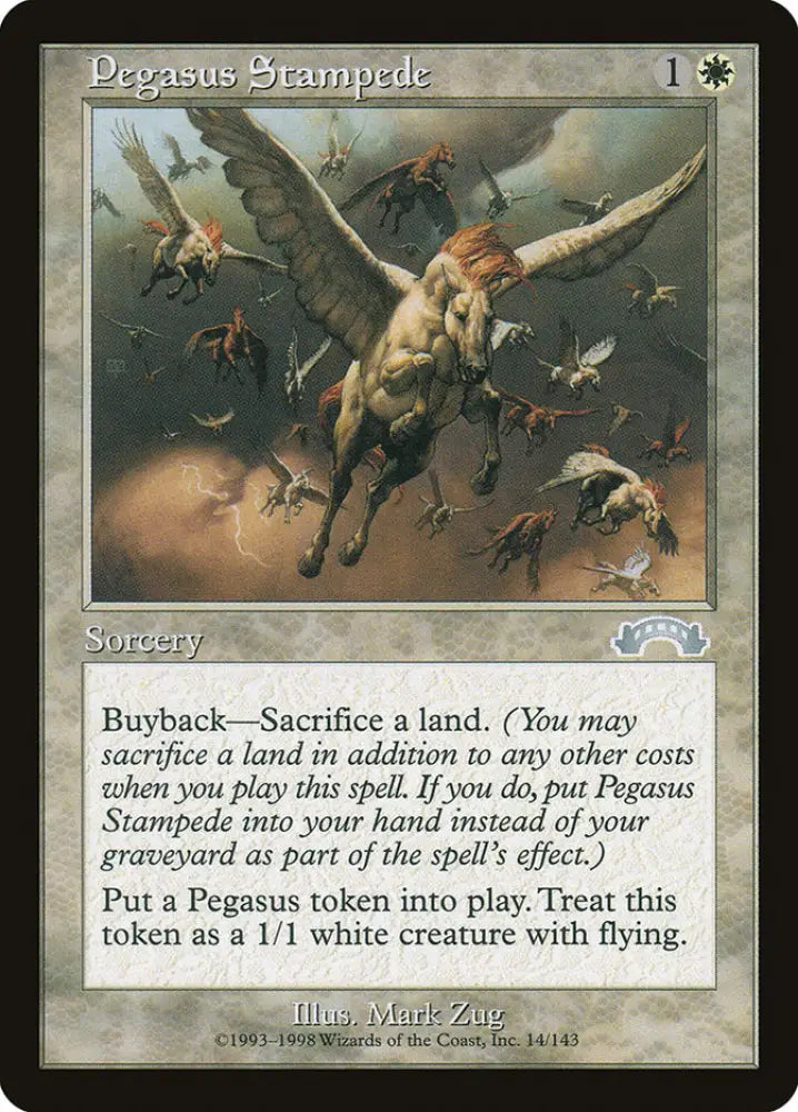 Pegasus Stampede [Exodus] - MTG Single