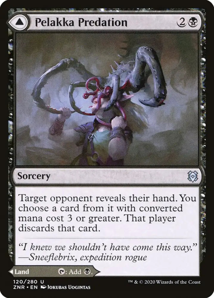 Pelakka Predation // Pelakka Caverns [Zendikar Rising] - MTG Single