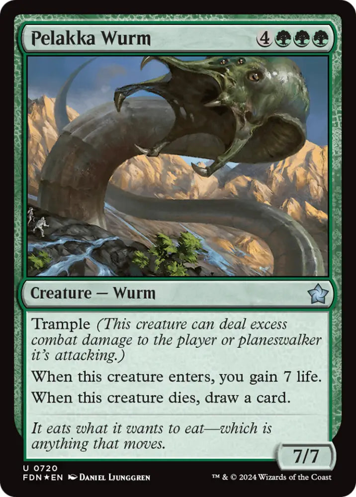 Pelakka Wurm [Foundations] - MTG Single