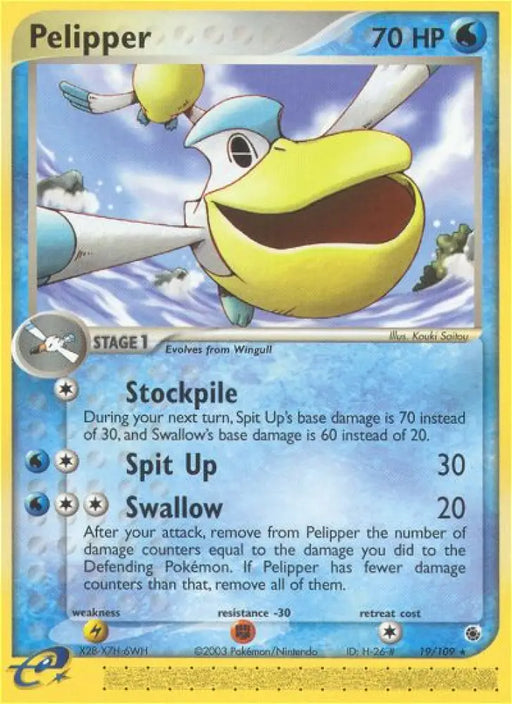 Pelipper (19/109) [EX: Ruby & Sapphire] - Pokemon Single