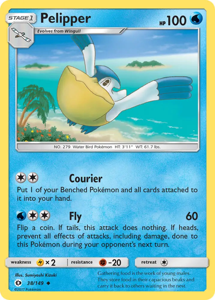Pelipper (38/149) [Sun & Moon: Base Set] - Pokemon Single