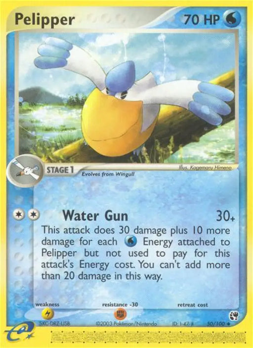 Pelipper (50/100) [EX: Sandstorm] - Pokemon Single