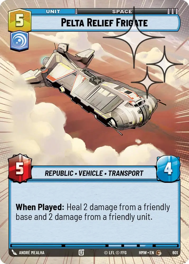 Pelta Relief Frigate (Hyperspace Foil) (601) [Homeworlds]
