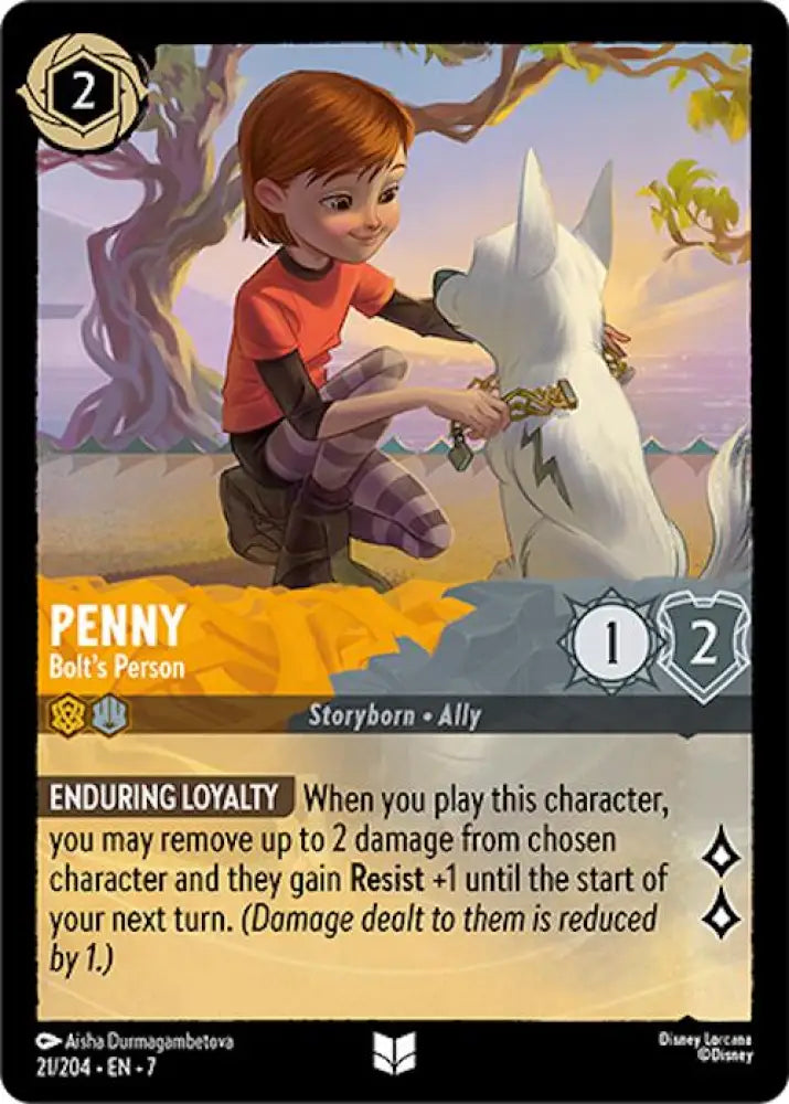 Penny - Bolt’s Person (21/204) [Archazia’s Island] - Lorcana Single