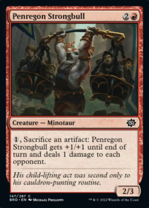 Penregon Strongbull [The Brothers’ War] - MTG Single