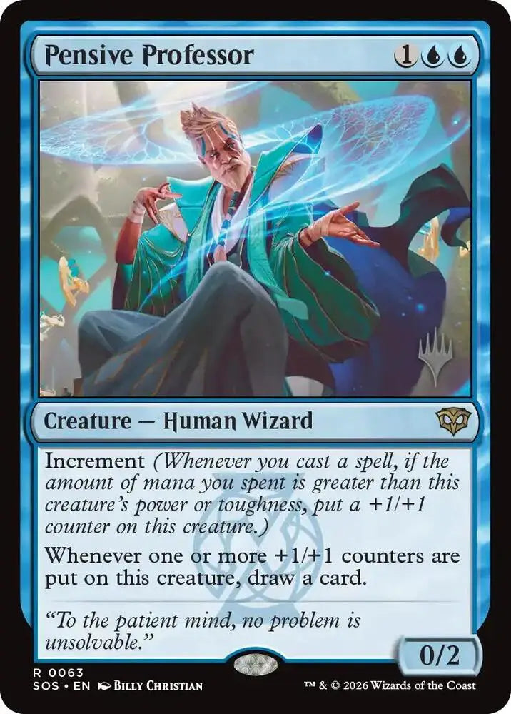 Pensive Professor (63) [Secrets of Strixhaven Promos]