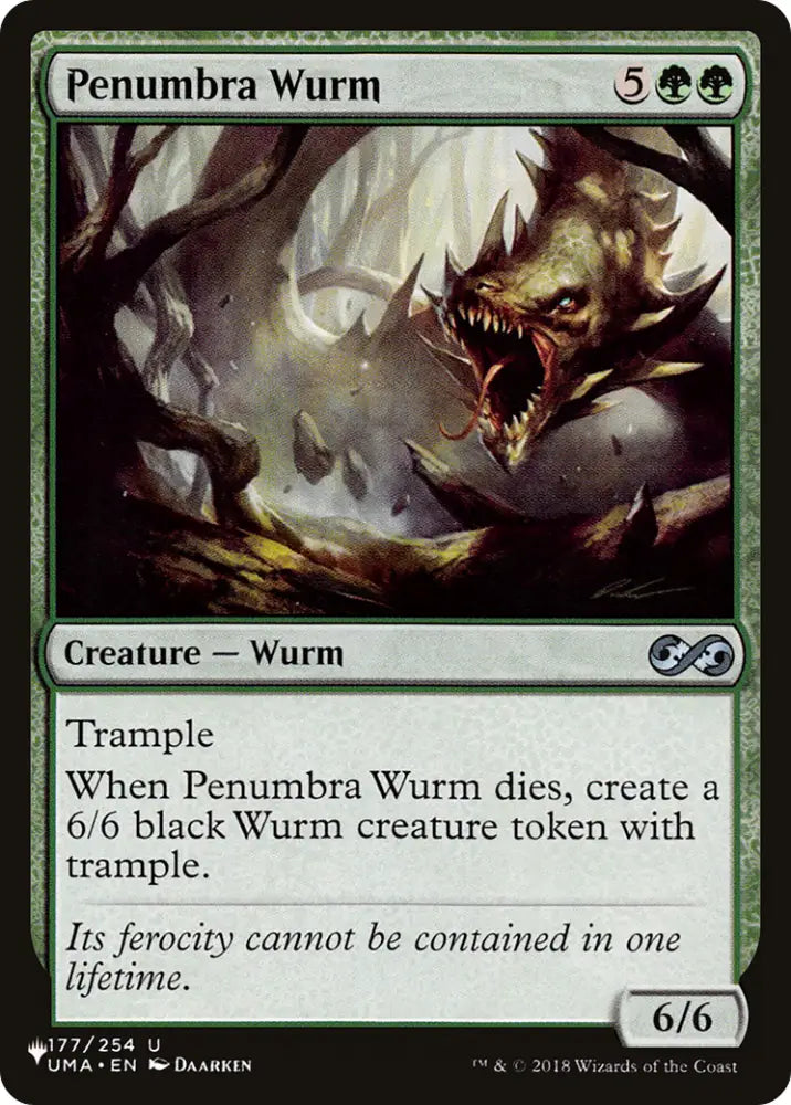Penumbra Wurm [The List] - MTG Single