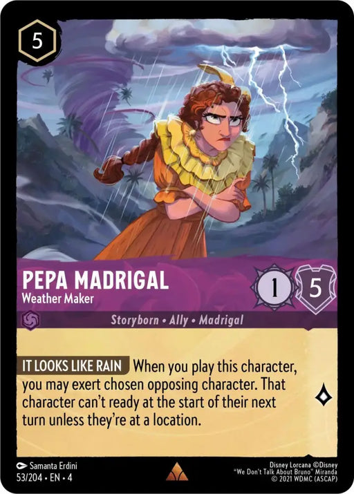 Pepa Madrigal - Weather Maker (53/204) [Ursula’s Return] - Lorcana Single