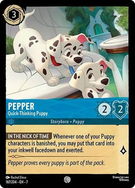 Pepper - Quick-Thinking Puppy (167/204) [Archazia’s Island] - Lorcana Single