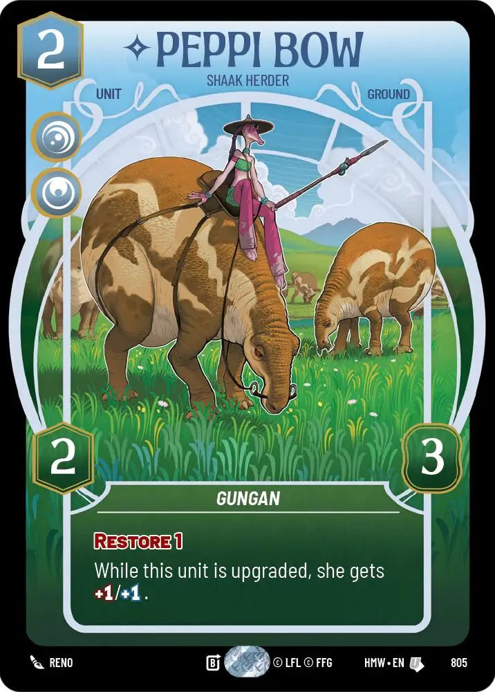 Peppi Bow - Shaak Herder (Prestige) (805) [Homeworlds]