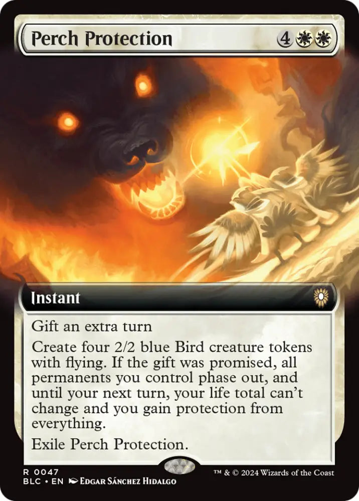 Perch Protection (Extended Art) [Bloomburrow Commander] - MTG Single