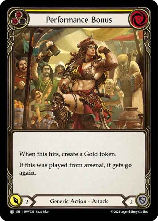 Performance Bonus (Yellow) [Heavy Hitters] - Flesh And Blood Single