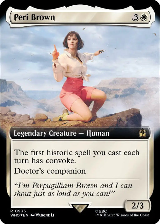 Peri Brown (Extended Art) (Surge Foil) [Doctor Who] - MTG Single