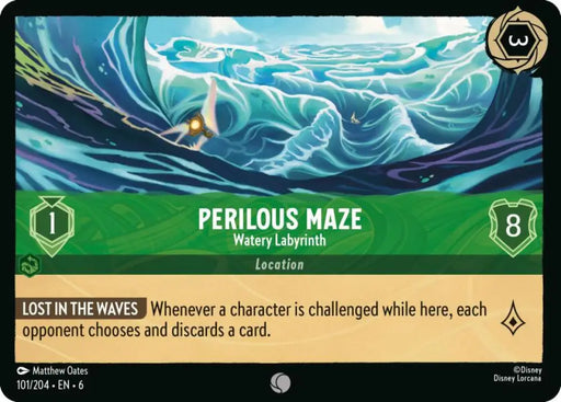 Perilous Maze - Watery Labyrinth (101/204) [Azurite Sea] - Lorcana Single