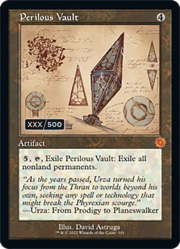 Perilous Vault (Retro Schematic) (Serialized) [The Brothers’ War Retro Artifacts] - MTG Single