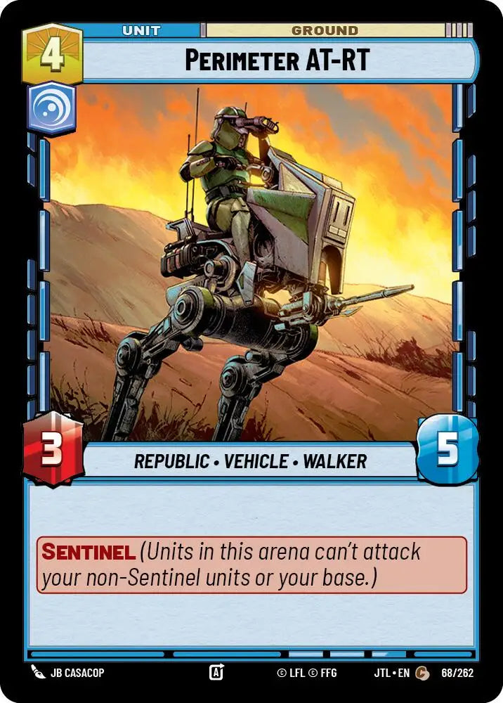 Perimeter AT-RT (068/262) [Jump to Lightspeed] - Star Wars: Unlimited Single