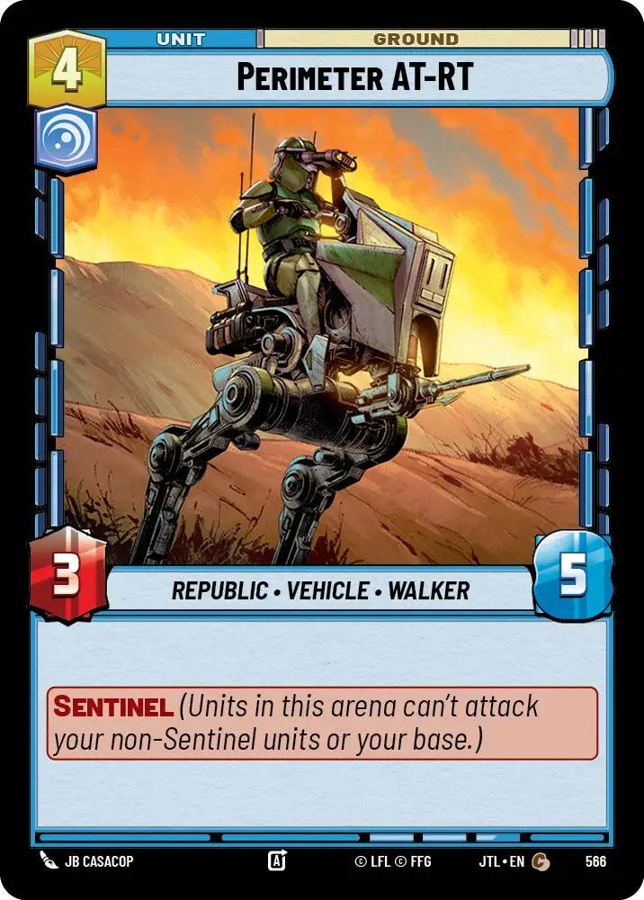 Perimeter AT-RT (Foil) (566) [Jump to Lightspeed] - Star Wars: Unlimited Single