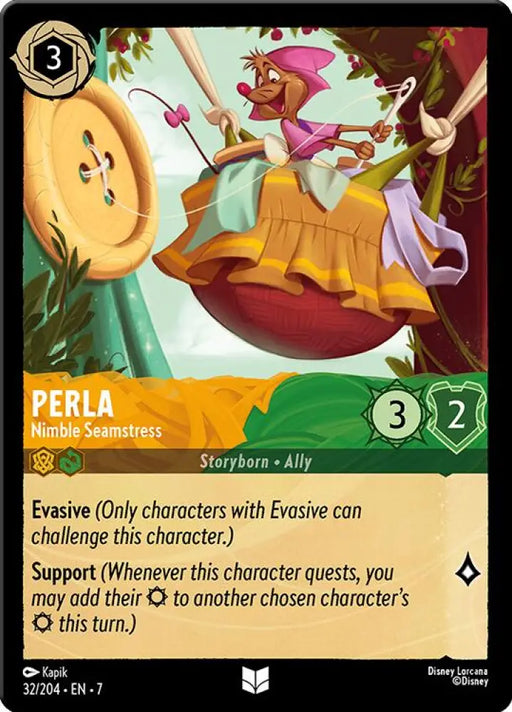 Perla - Nimble Seamstress (32/204) [Archazia’s Island] - Lorcana Single