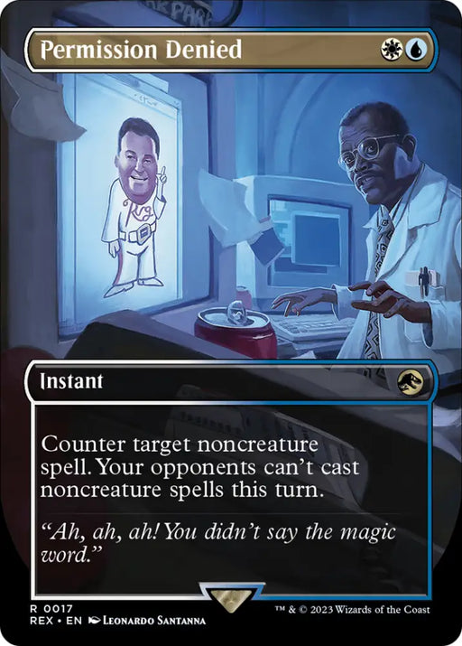 Permission Denied (Borderless) [Jurassic World Collection] - MTG Single