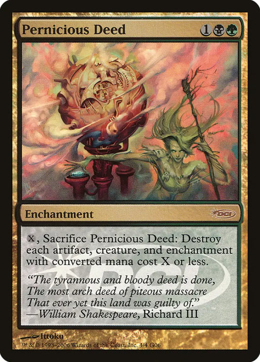 Pernicious Deed [Judge Gift Cards 2006] - MTG Single