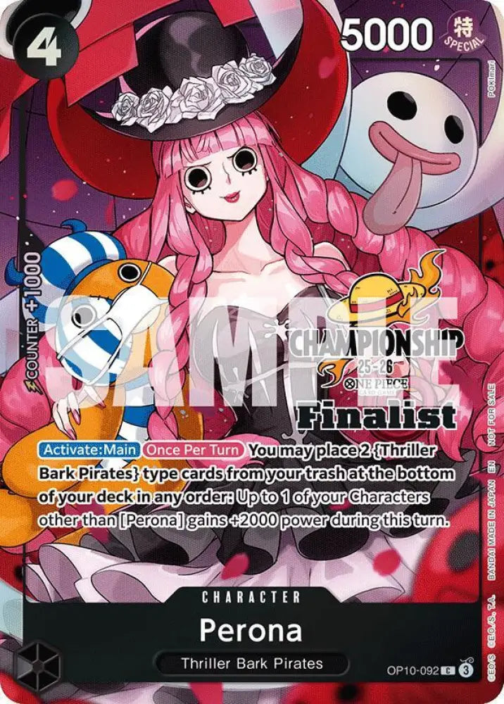 Perona (CS 25-26 Finalist Card Set 1) (OP10-092) [One Piece Promotion Cards]
