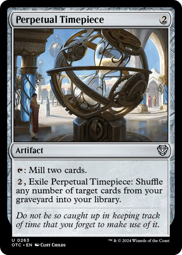 Perpetual Timepiece [Outlaws of Thunder Junction Commander] - MTG Single