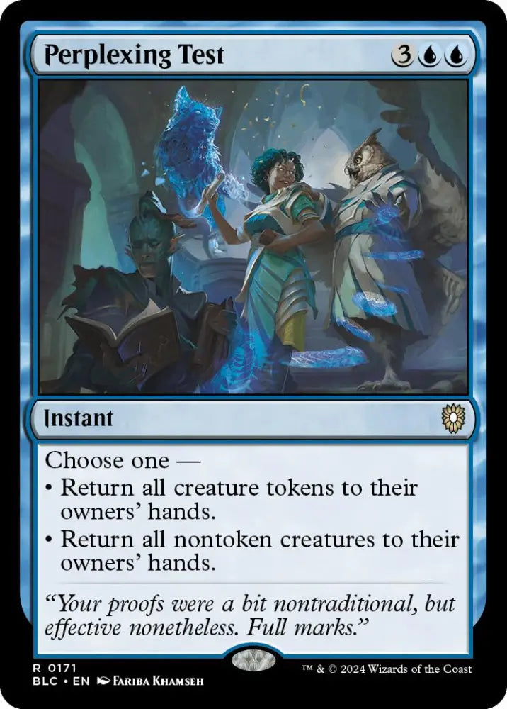 Perplexing Test [Bloomburrow Commander] - MTG Single