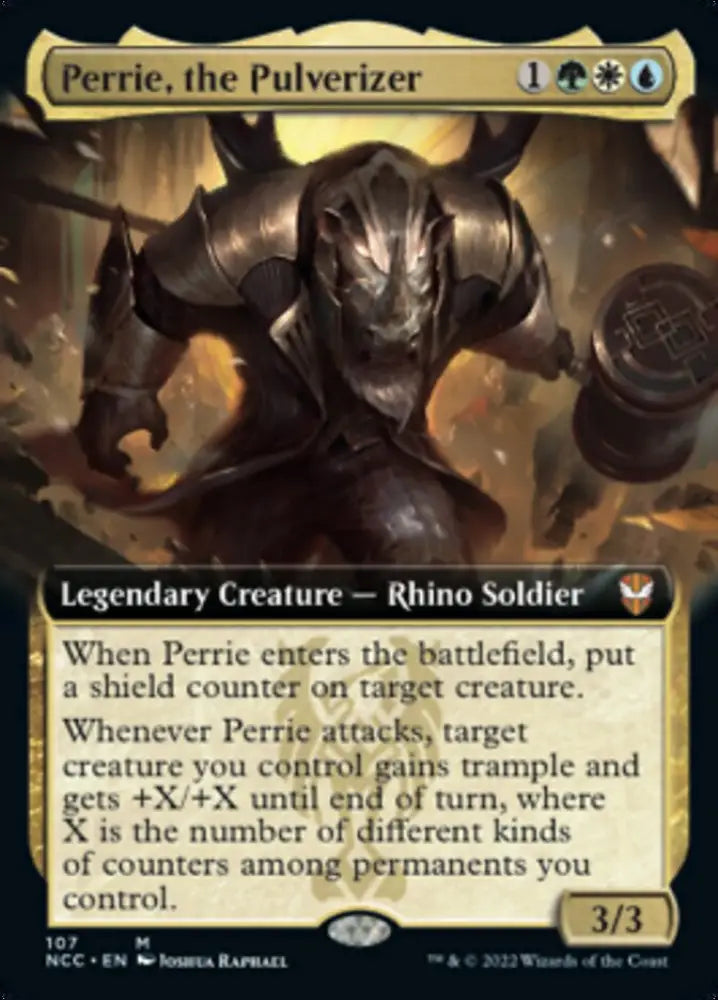 Perrie the Pulverizer (Extended Art) [Streets of New Capenna Commander] - MTG Single
