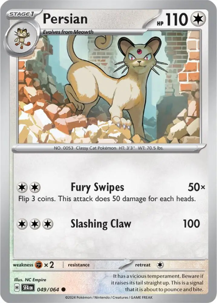 Persian (049/064) [Scarlet & Violet: Shrouded Fable] - Pokemon Single