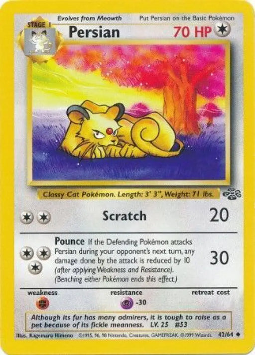 Persian (42/64) [Jungle Unlimited] - Pokemon Single