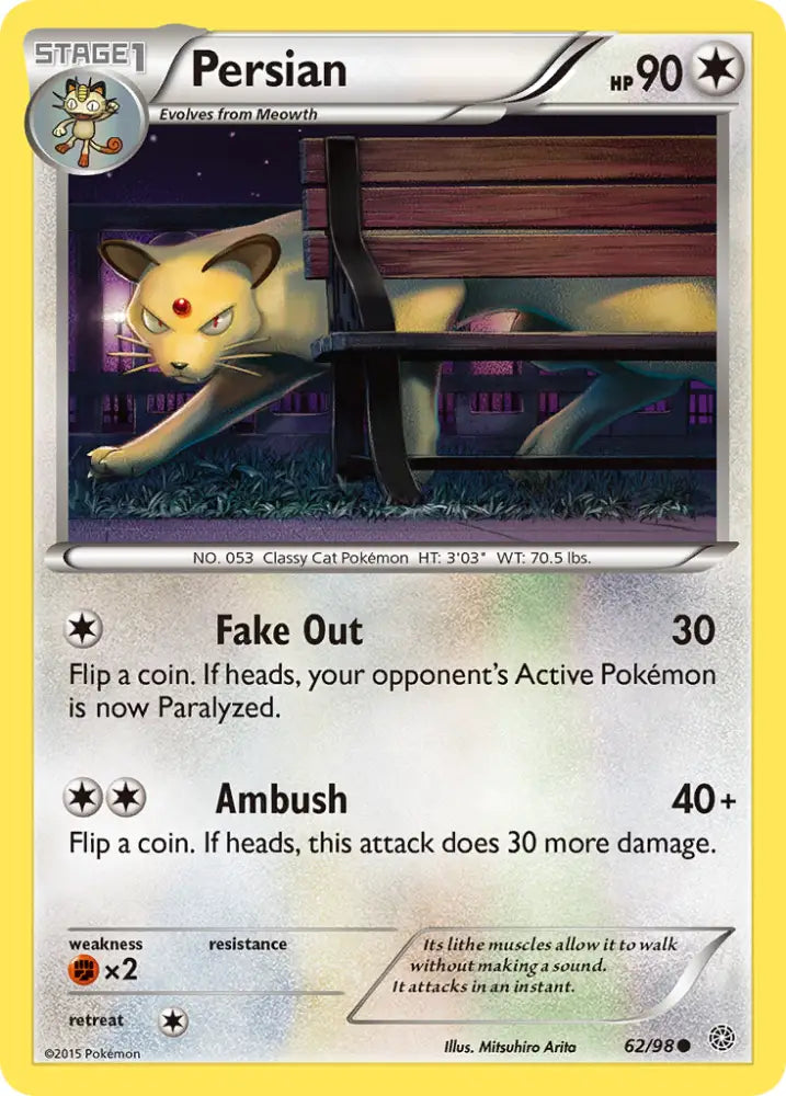 Persian (62/98) [XY: Ancient Origins] - Pokemon Single