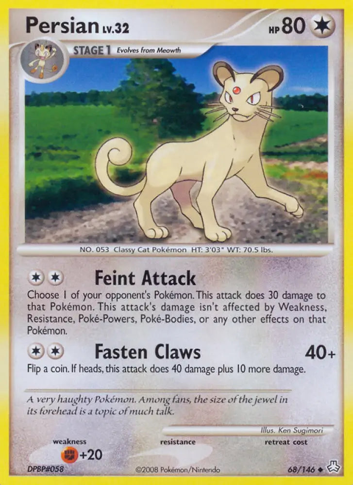 Persian (68/146) [Diamond & Pearl: Legends Awakened] - Pokemon Single