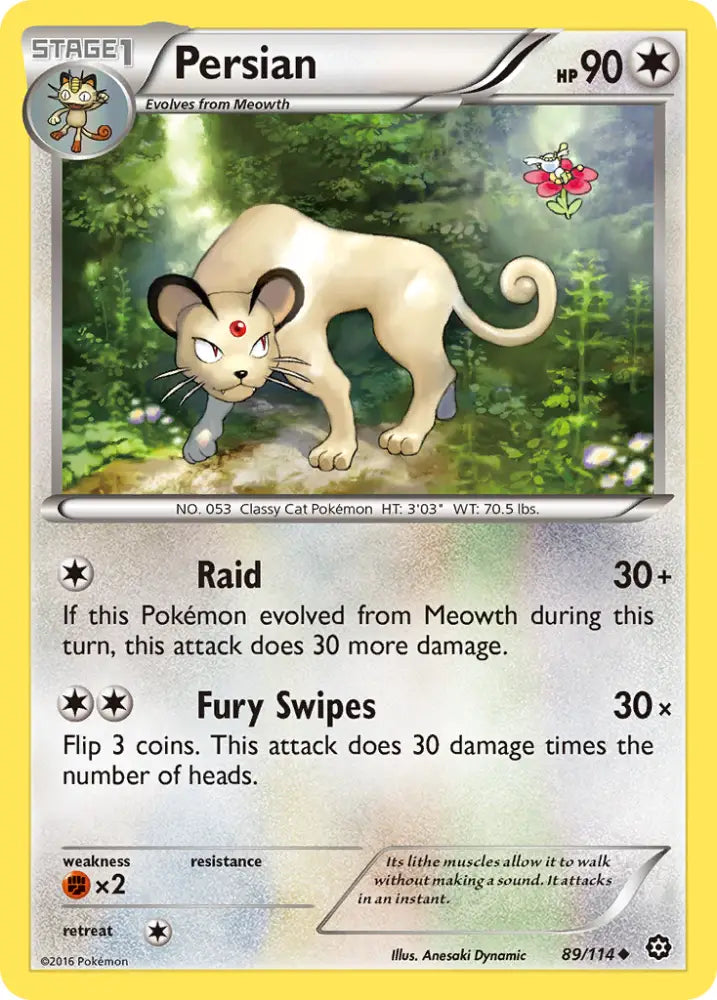 Persian (89/114) [XY: Steam Siege] - Pokemon Single