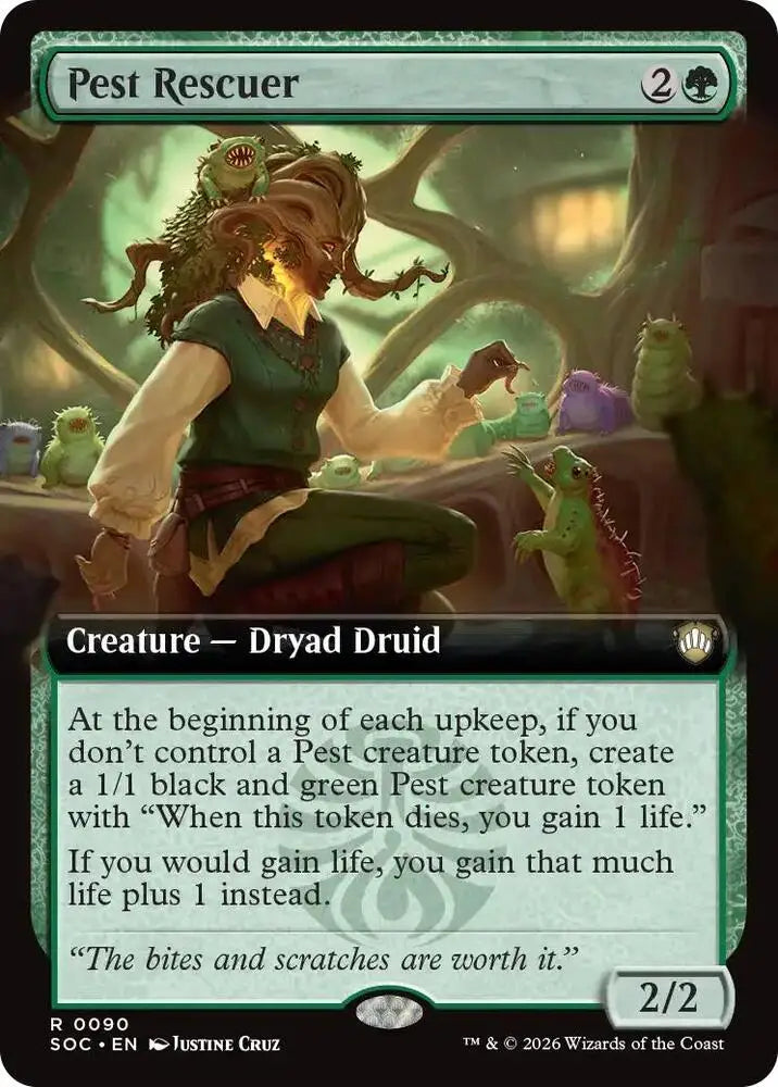 Pest Rescuer (Extended Art) (90) [Secrets of Strixhaven Commander]