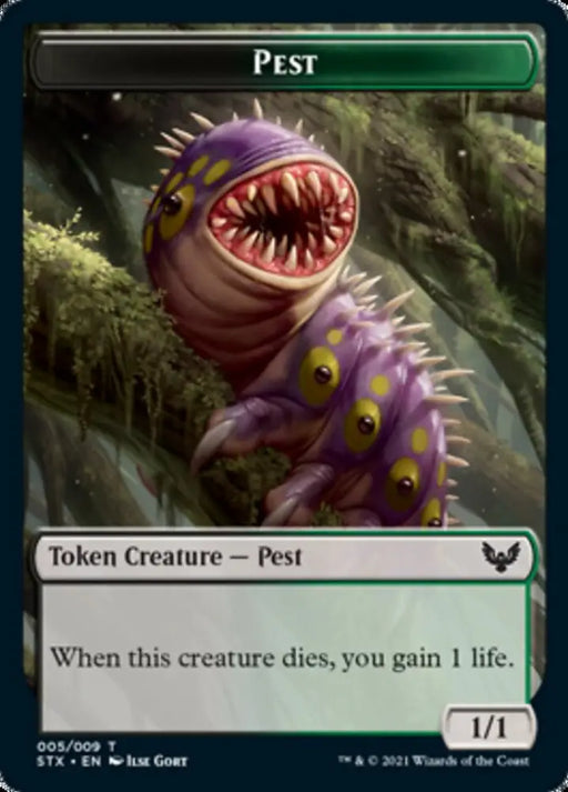 Pest Token [Strixhaven: School of Mages Tokens] - MTG Single