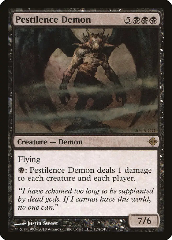 Pestilence Demon [Rise of the Eldrazi] - MTG Single