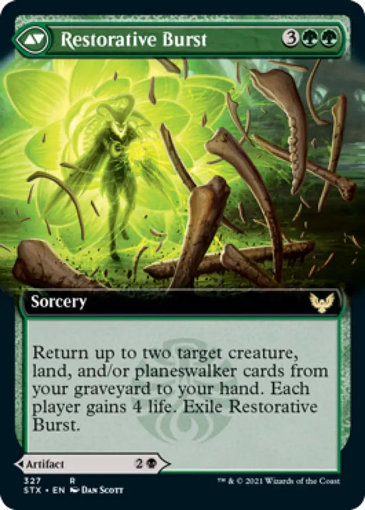 Pestilent Cauldron // Restorative Burst (Extended Art) [Strixhaven: School of Mages] - MTG Single