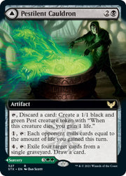 Pestilent Cauldron // Restorative Burst (Extended Art) [Strixhaven: School of Mages] - MTG Single