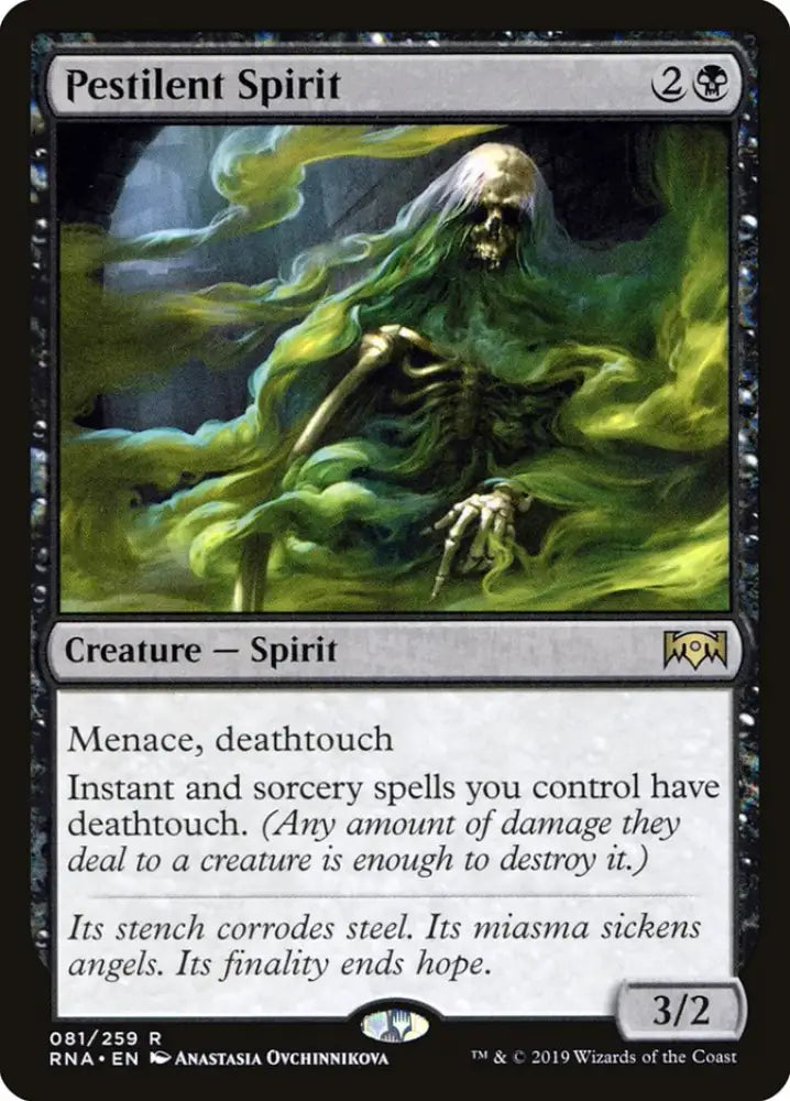 Pestilent Spirit [Ravnica Allegiance] - MTG Single