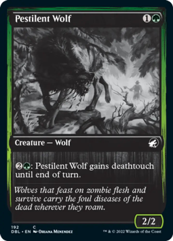 Pestilent Wolf [Innistrad: Double Feature] - MTG Single
