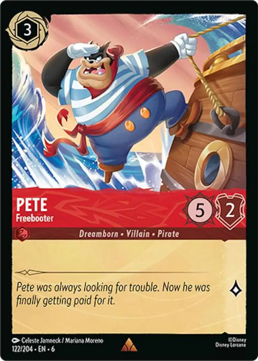 Pete - Freebooter (122/204) [Azurite Sea] - Lorcana Single